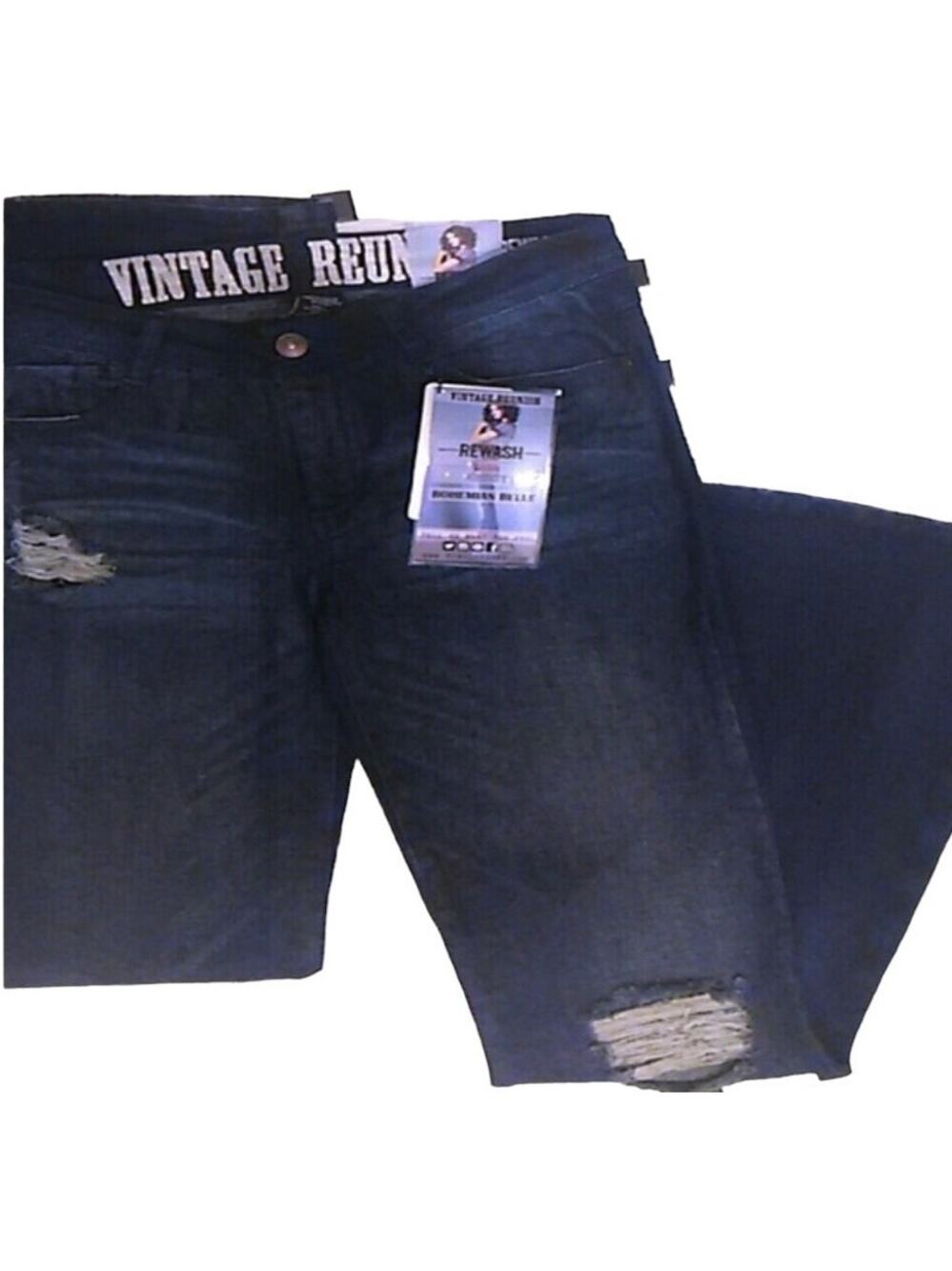 NWT VINTAGE REUNION MID RISE FLARE LEG JEANS WOMEN'S SIZE 34